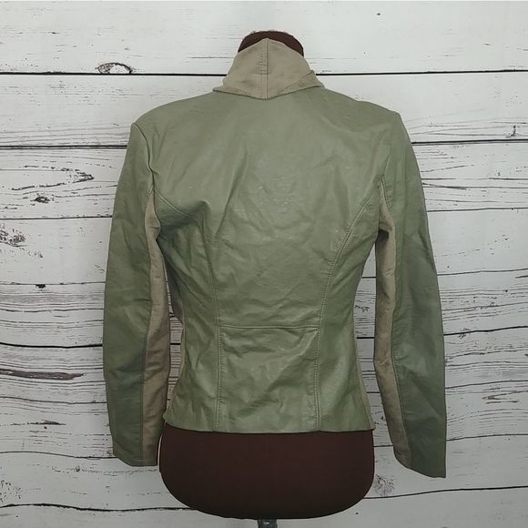 BlankNYC Olive Private‎ Practice Mixed Draped Coat - Picture 9 of 11